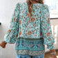 🌷LAST DAY SALE 50% OFF🌷Women's Fashion Printed v-Neck Long Sleeve Shirt