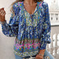 🌷LAST DAY SALE 50% OFF🌷Women's Fashion Printed v-Neck Long Sleeve Shirt