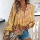 🌷LAST DAY SALE 50% OFF🌷Women's Fashion Printed v-Neck Long Sleeve Shirt