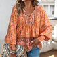 🌷LAST DAY SALE 50% OFF🌷Women's Fashion Printed v-Neck Long Sleeve Shirt