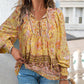🌷LAST DAY SALE 50% OFF🌷Women's Fashion Printed v-Neck Long Sleeve Shirt